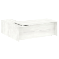 Стол руководителя угловой, правый Yalta LT.C-22 R снежная патина